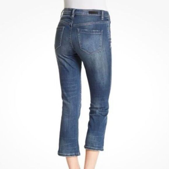 Blank NYC The Micro High Rise Distressed Cropped Straight Leg Jeans NWT | Size 2 - Picture 2 of 7